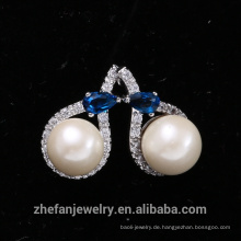 Elegante Perle Oyster Statement Ohrring gefälschte Perle Stud Ohrring
